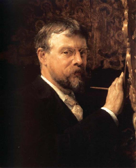 Sir Lawrence Alma-Tadema,OM.RA,RWS Self-Portrait oil painting image